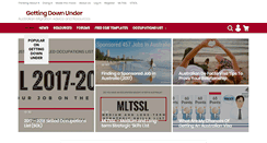 Desktop Screenshot of gettingdownunder.com