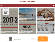 Tablet Screenshot of gettingdownunder.com